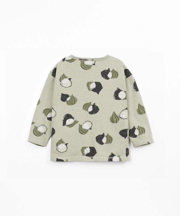T-shirt in misto cotone organico e cotone riciclato