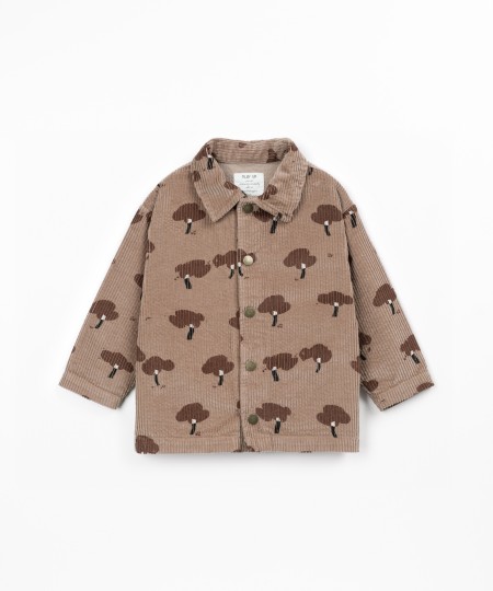Camisa de pana con estampado