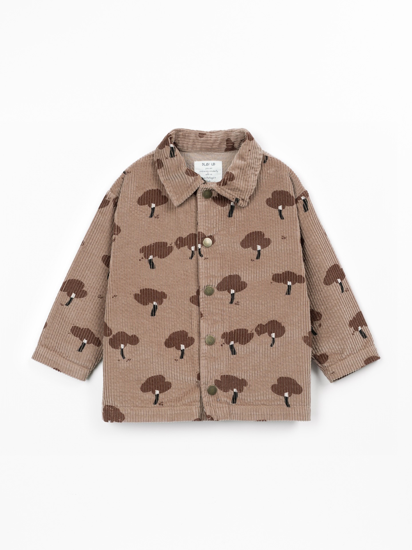 Camicia di velluto a coste con stampa