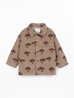 Corduroy shirt with print