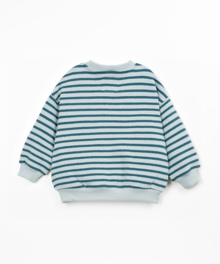 Camisola de malha com mistura de algodão e algodão reciclado