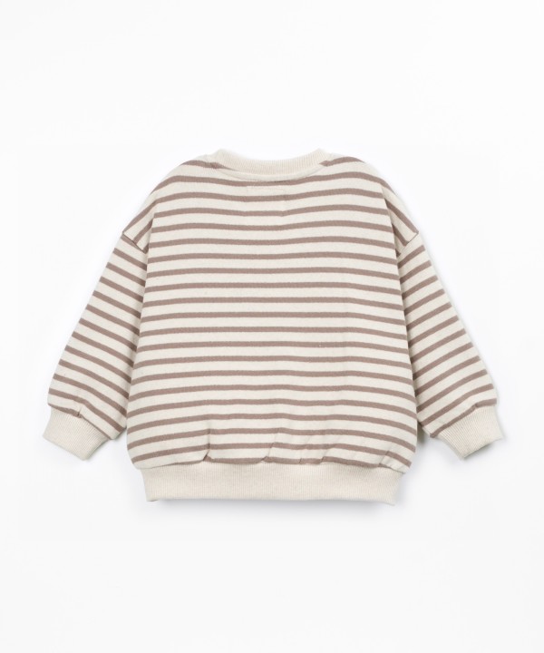 Pull en maille avec mélange de coton et coton recyclé