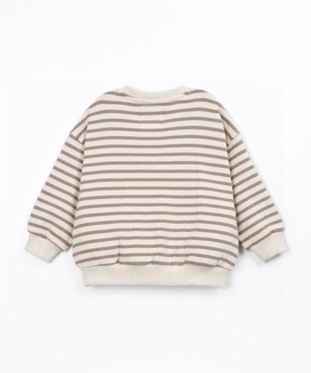 Pull en maille avec mélange de coton et coton recyclé