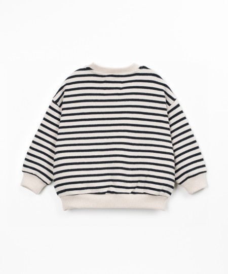 Pull en maille avec mélange de coton et coton recyclé