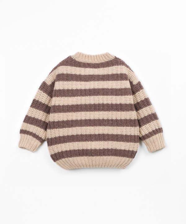 Camisola tricot �s riscas