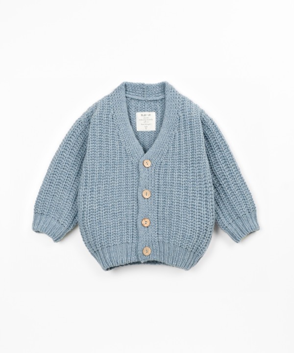 Knit fabric jacket
