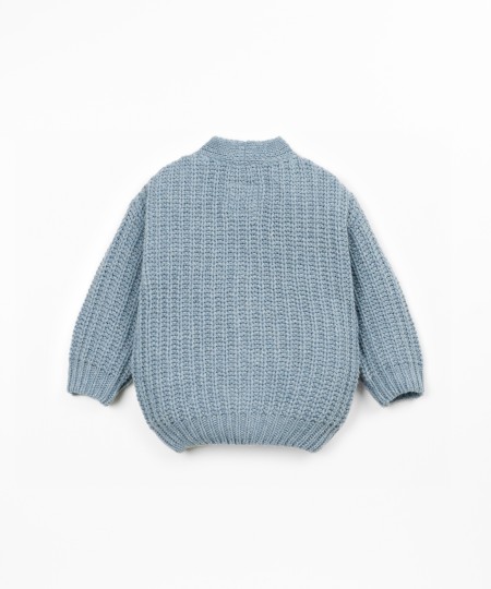 Veste en maille tricot