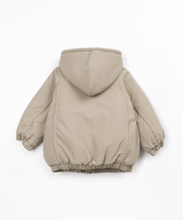 Cappotto con fodera in pelliccia in cotone biologico