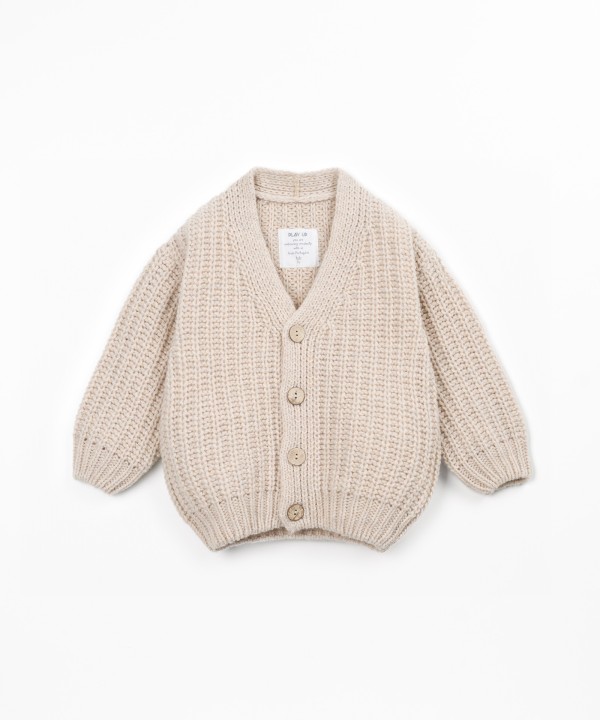 Knit sweater jacket