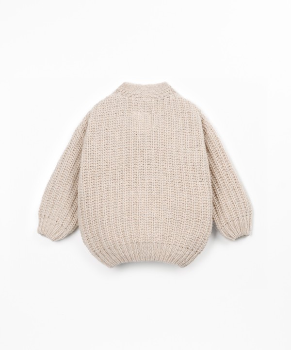 Knit sweater jacket