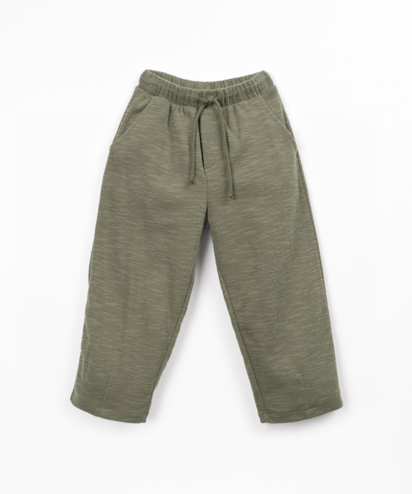Knit pants in organic cotton