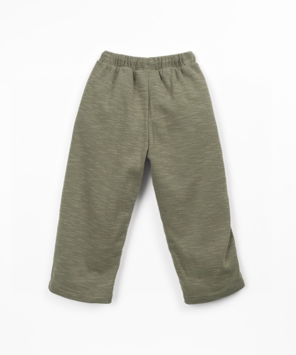Knit pants in organic cotton