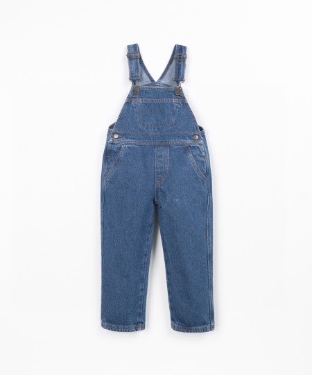 Denim cotton jumpsuit