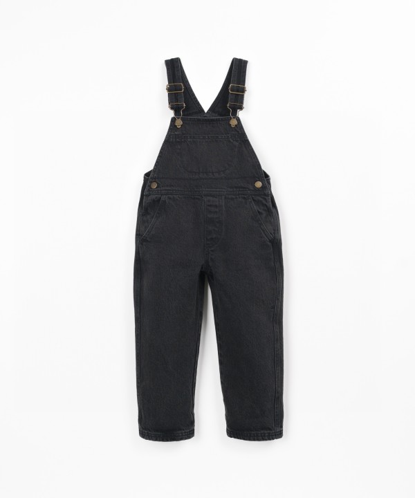 Denim cotton jumpsuit