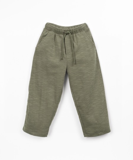 Knit pants in organic cotton