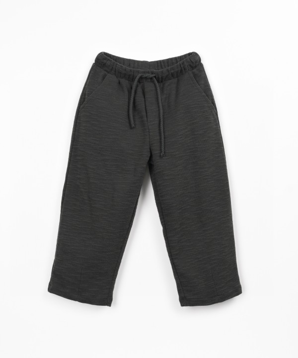 Knit pants in organic cotton