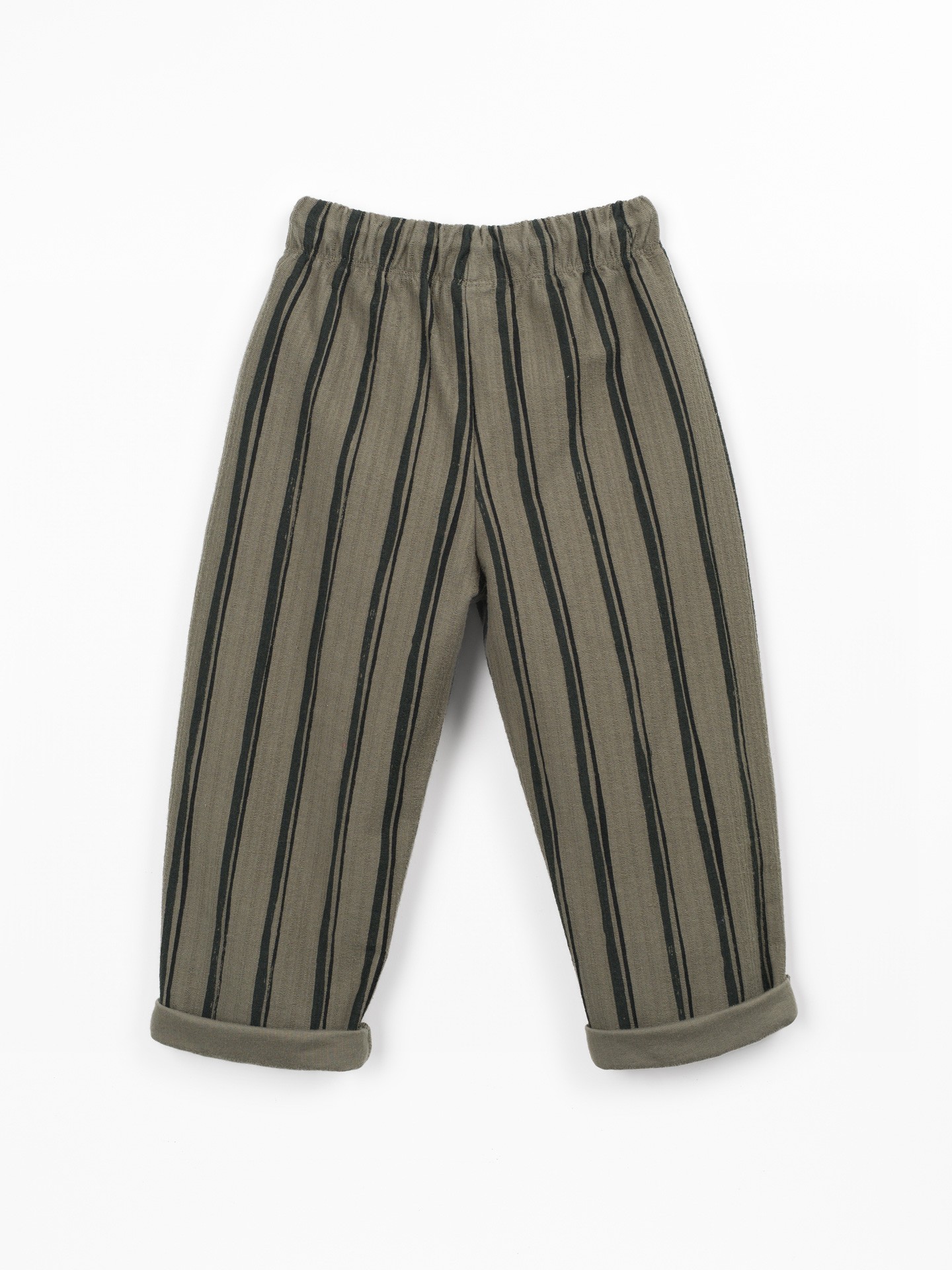 Pantalon en maille à rayures