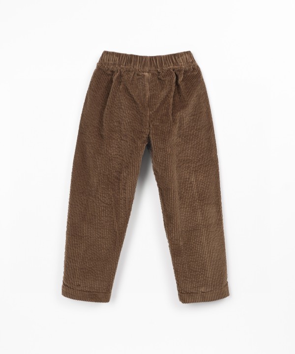 Pantaloni in velluto a coste con tasche