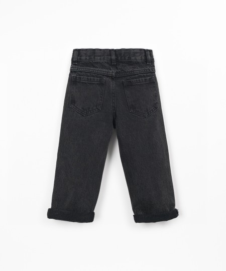 Pantalon en denim avec ceinture réglable