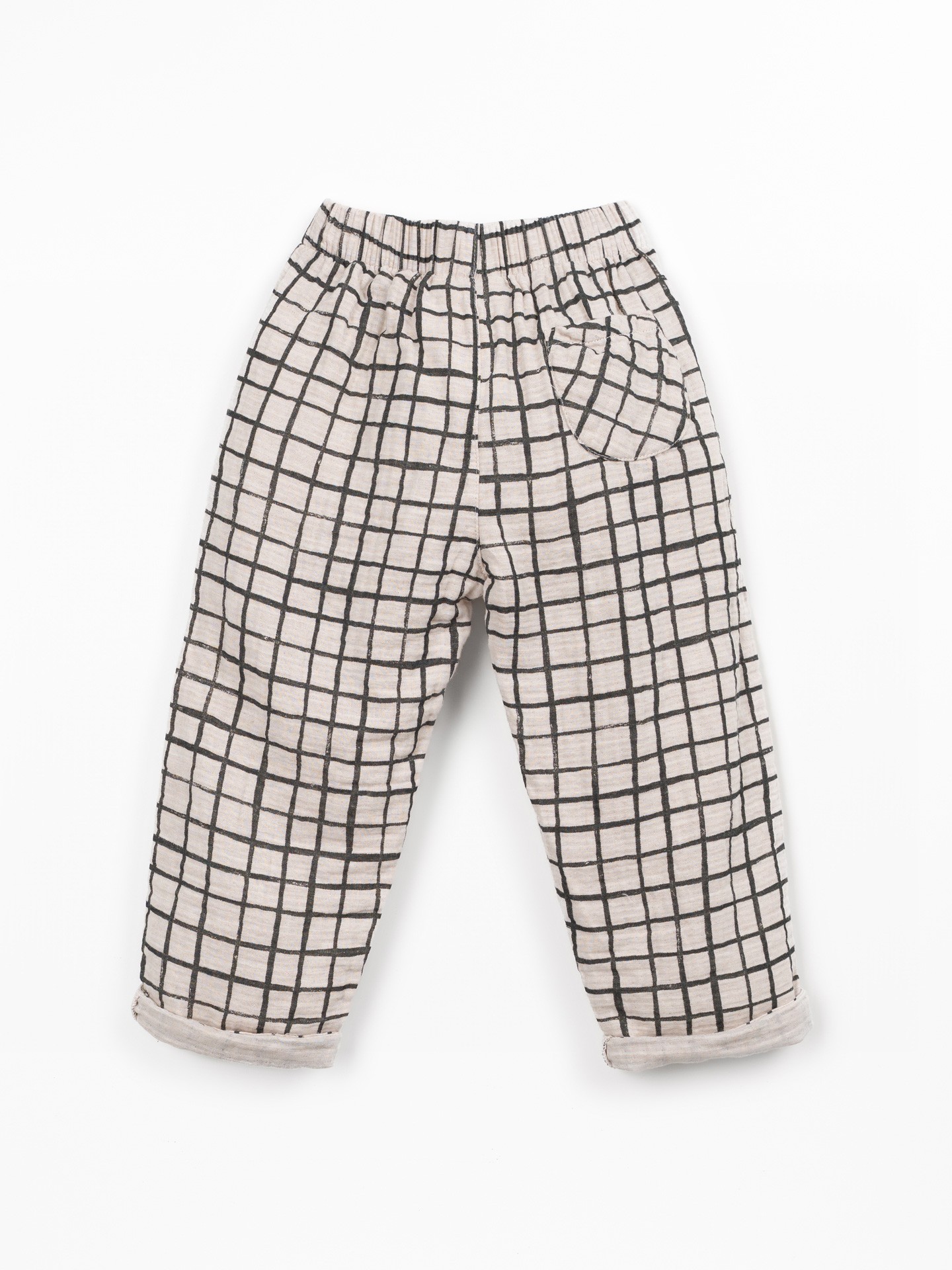 Pantalon en tissu de fibres naturelles