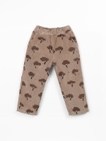 Corduroy trousers in natural fibers