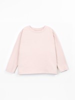 Knitted T-shirt with recycled cotton