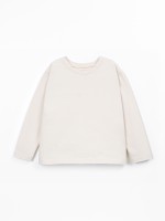T-shirt de malha com algod�o reciclado