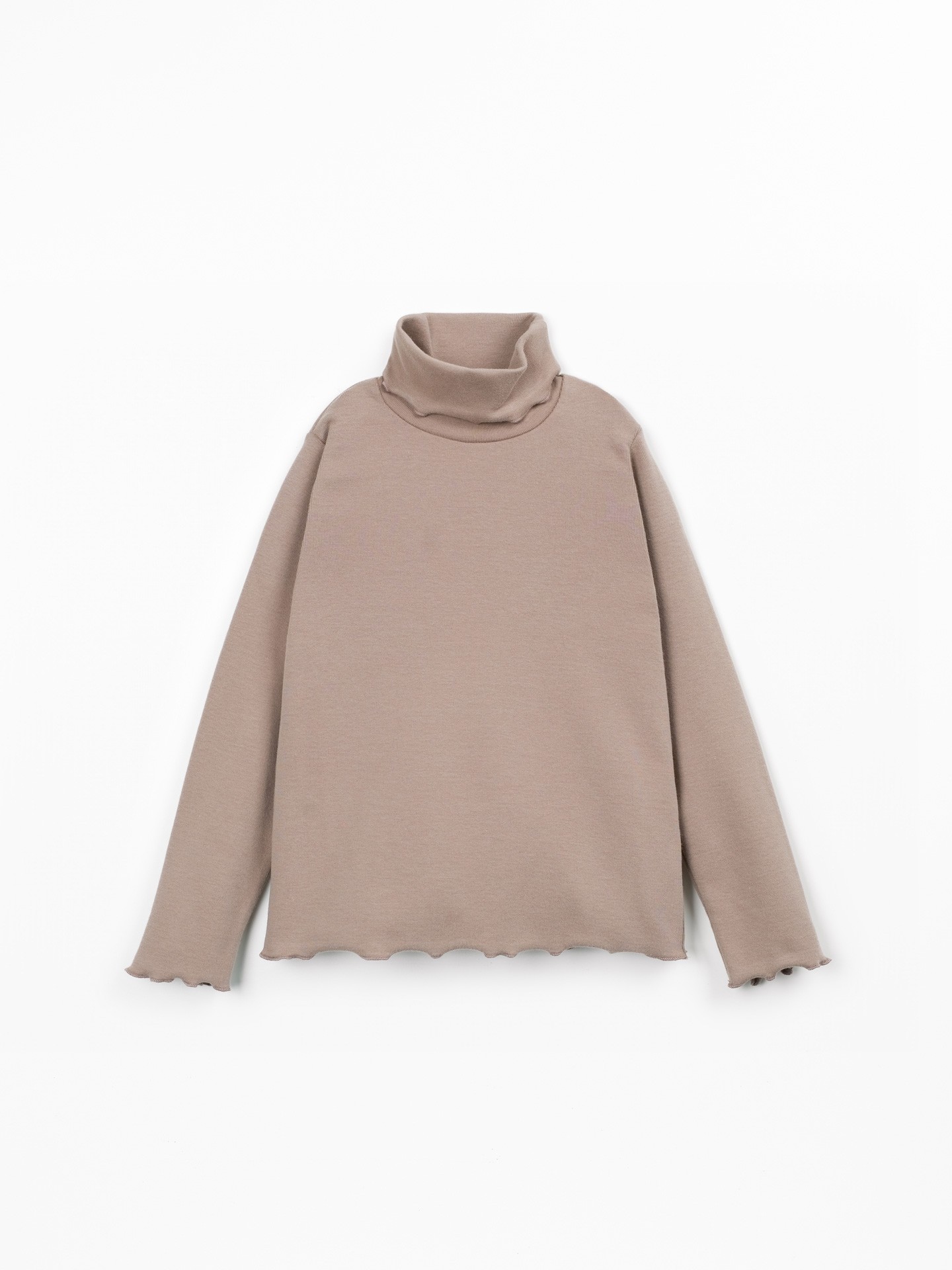 T-shirt en maille à col montant