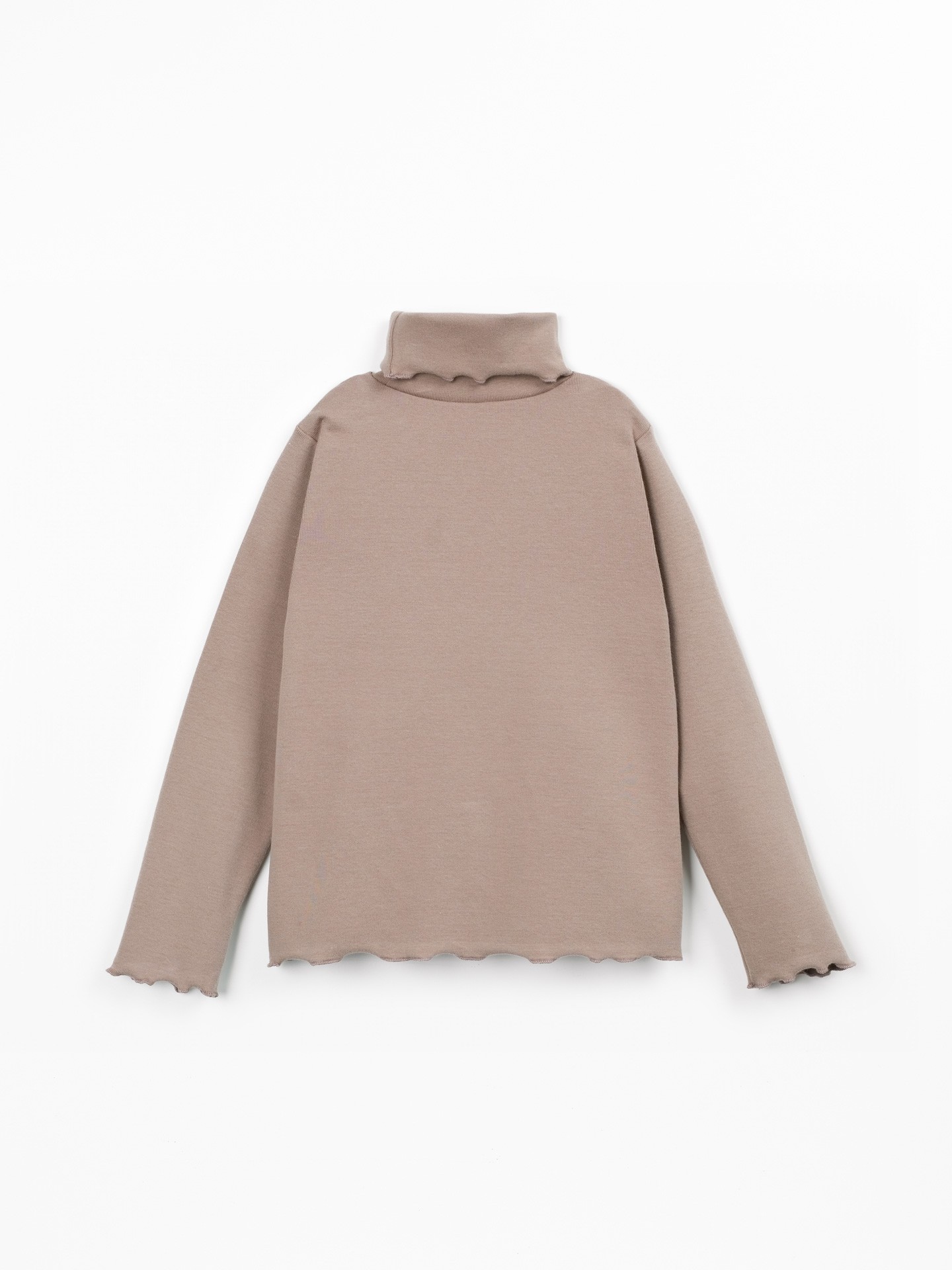 T-shirt en maille à col montant