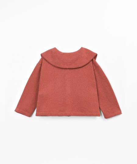 Veste en maille avec col