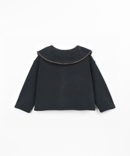 Veste en maille avec col