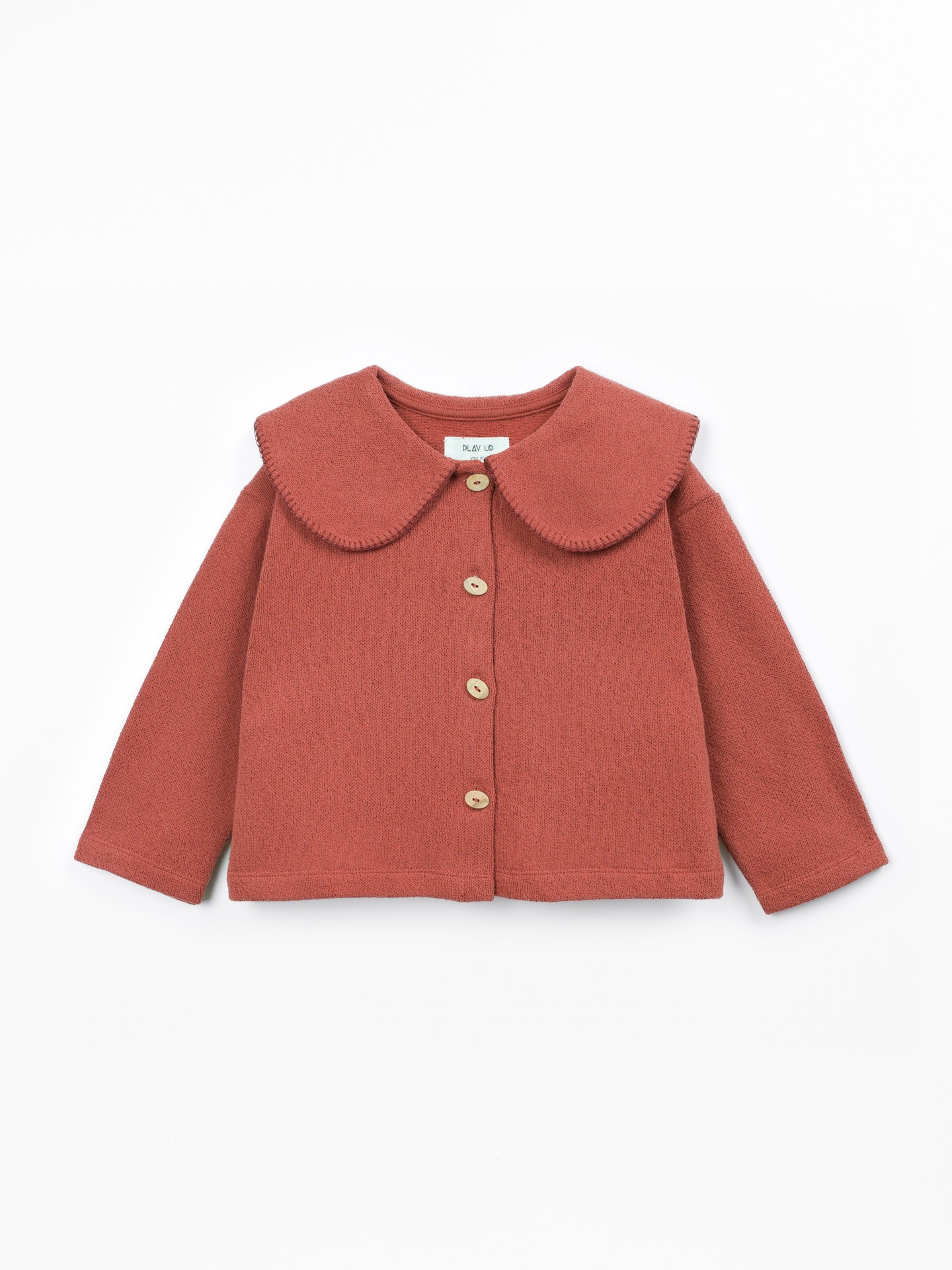 Veste en maille avec col