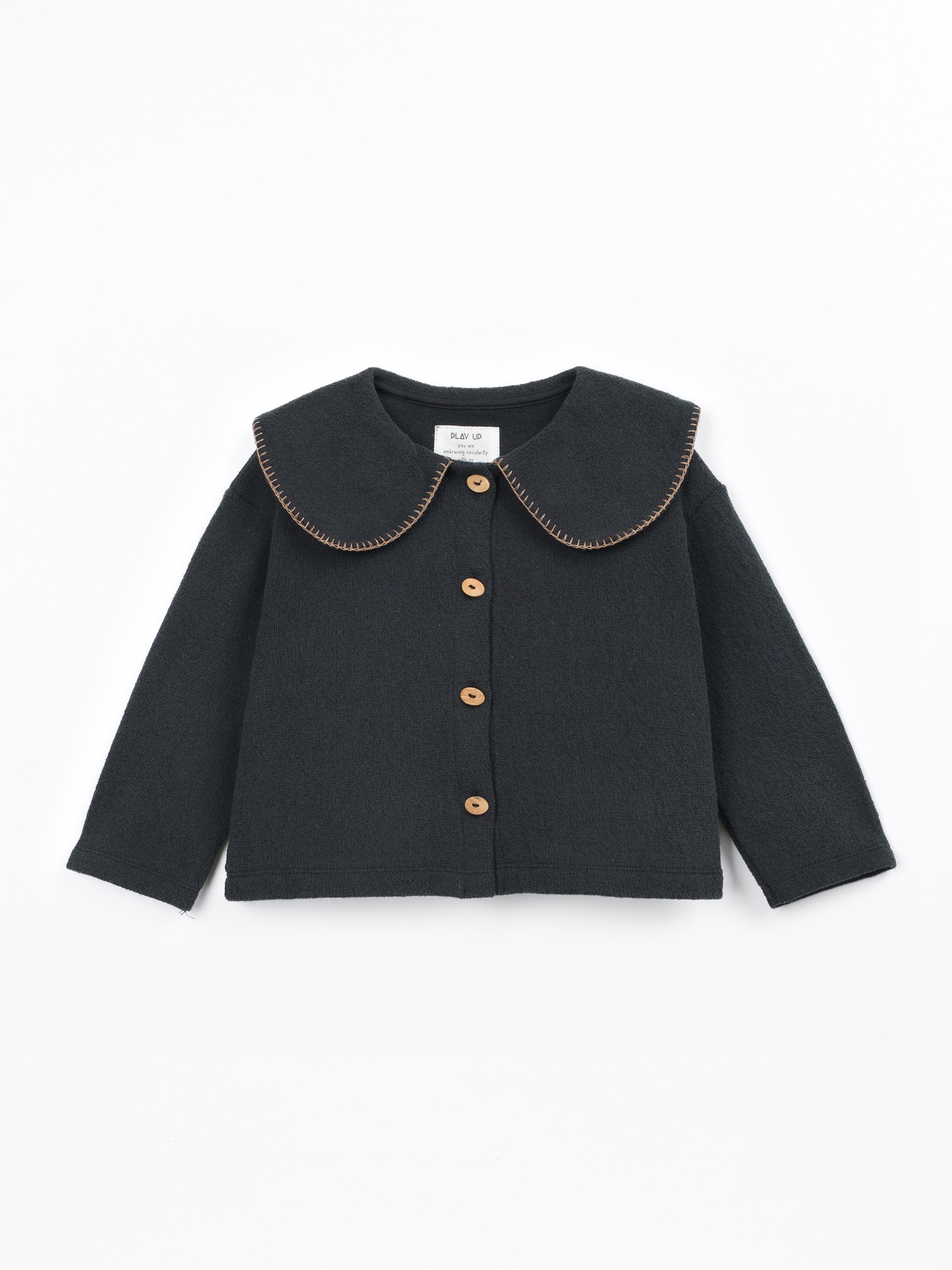 Veste en maille avec col