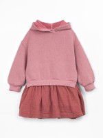 Knitted hooded dress