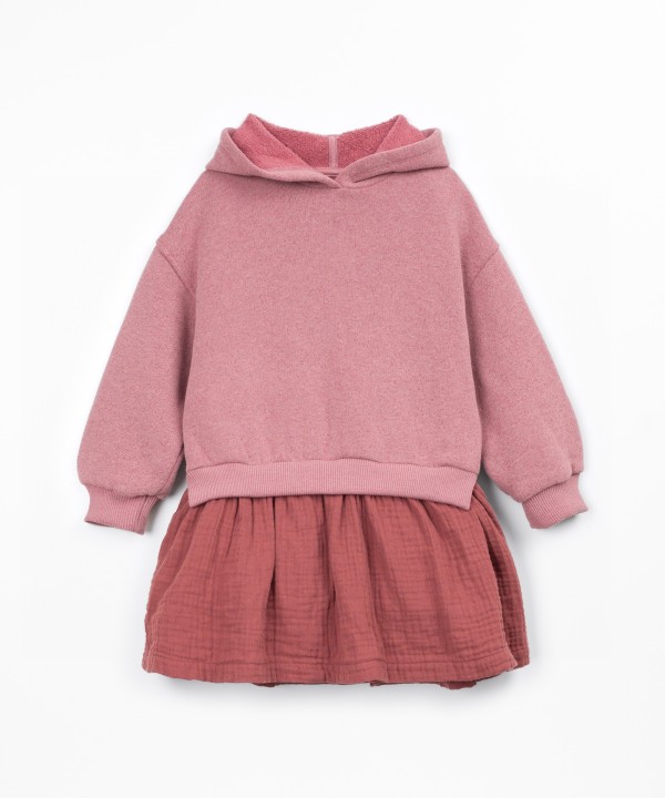 Knitted hooded dress