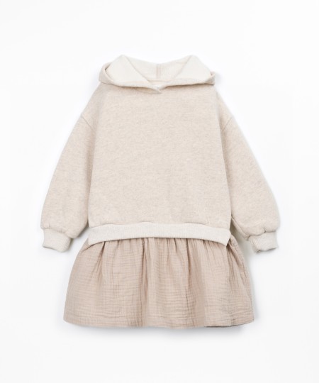 Knitted hooded dress