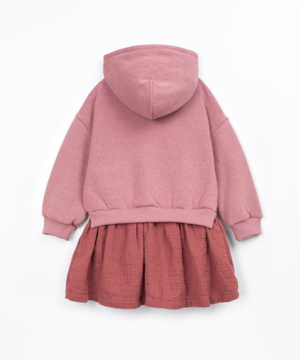 Knitted hooded dress