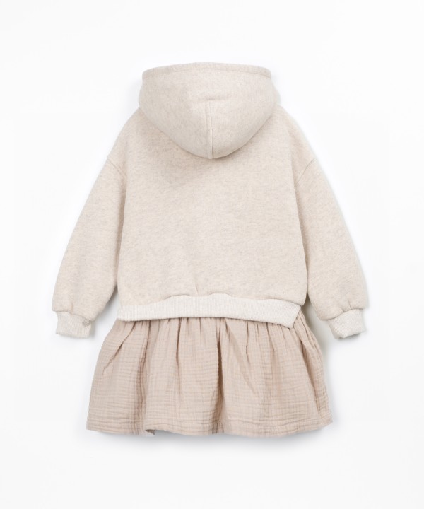 Knitted hooded dress
