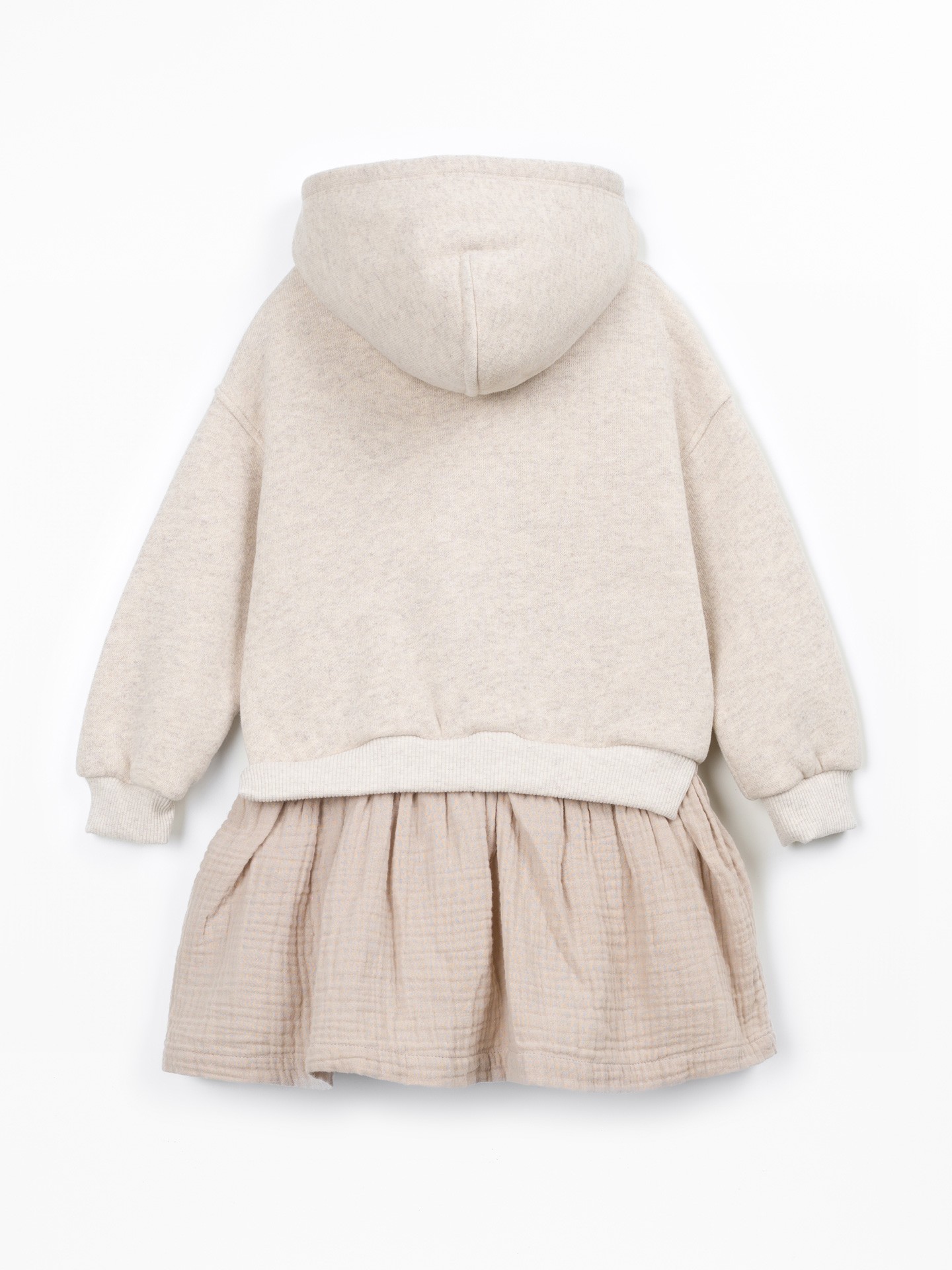 Robe en maille à capuche