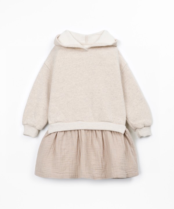 Knitted hooded dress