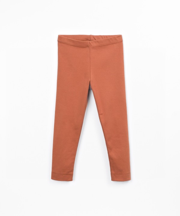 Plain knit leggings