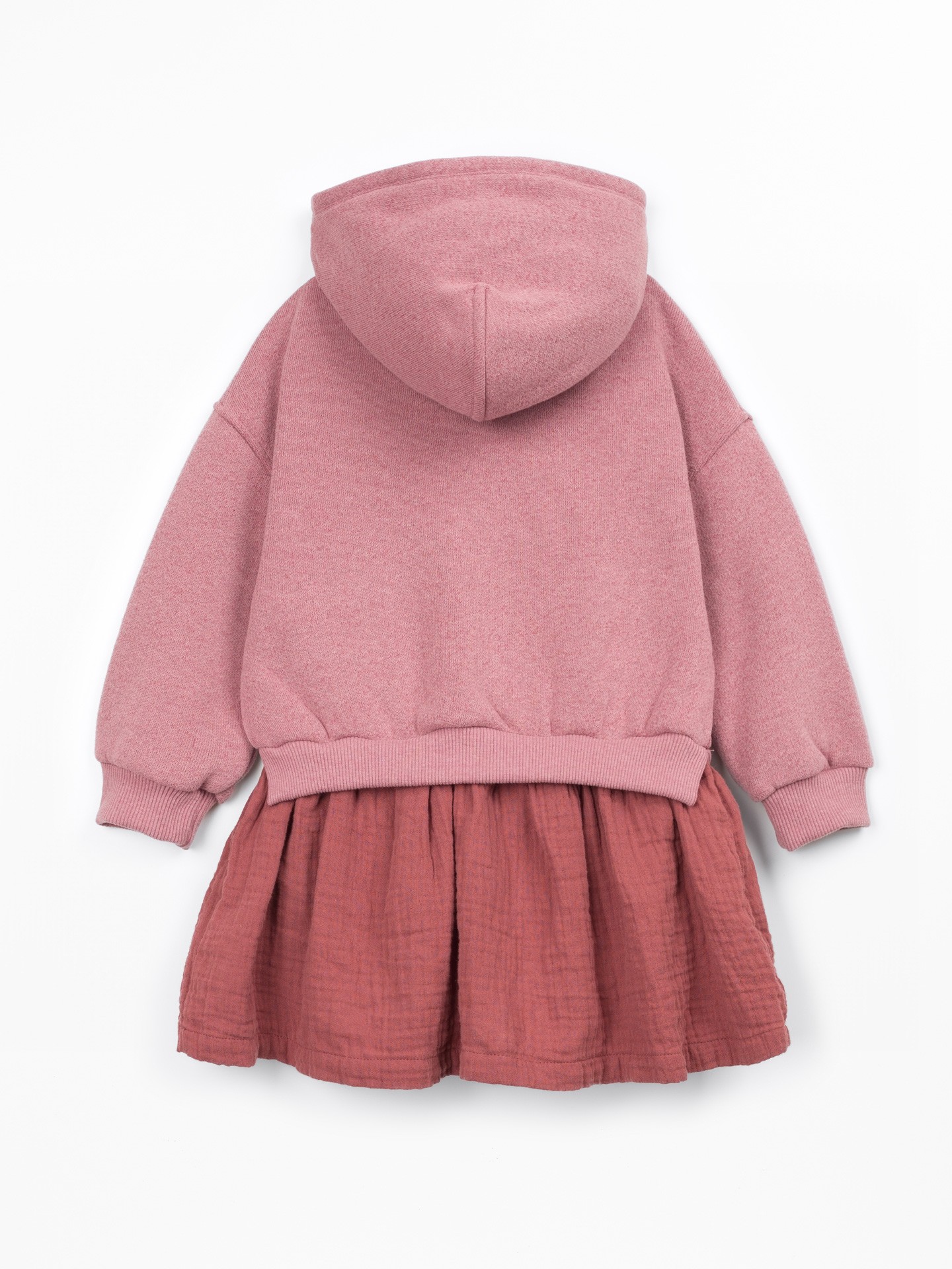 Robe en maille à capuche