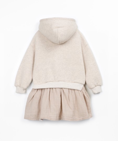 Knitted hooded dress