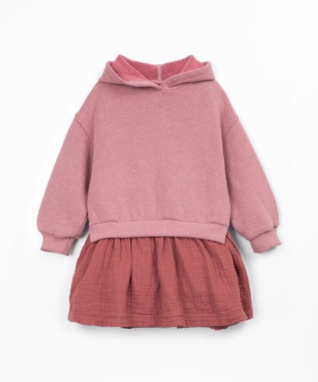 Knitted hooded dress