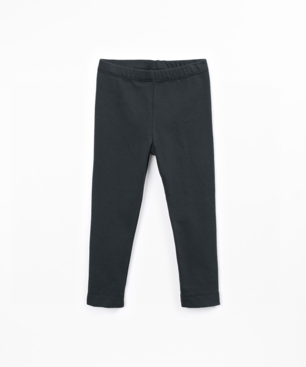 Plain knit leggings