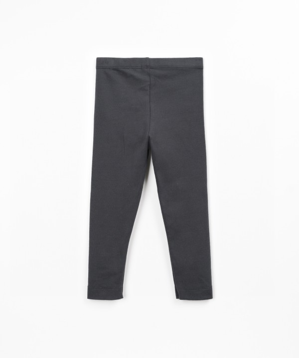 Plain knit leggings