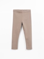 Plain knit leggings