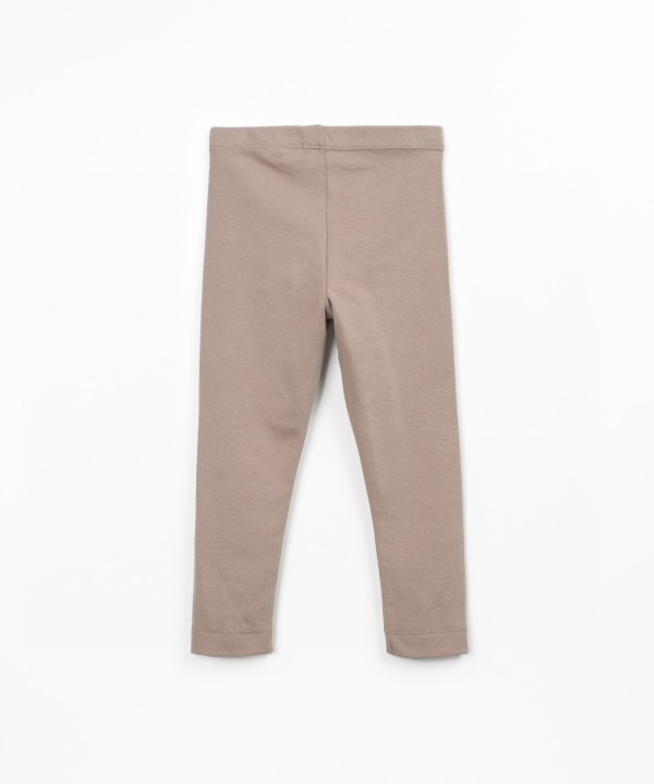 Plain knit leggings