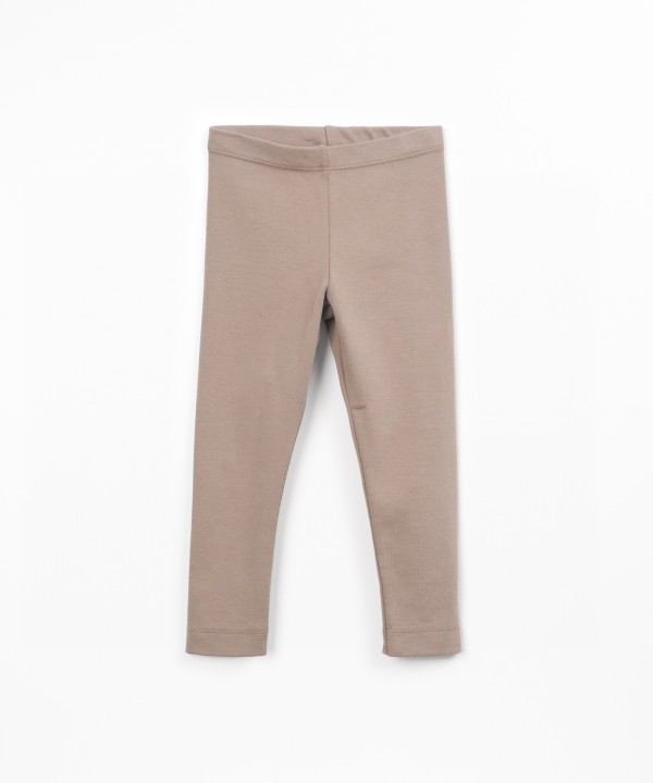 Plain knit leggings
