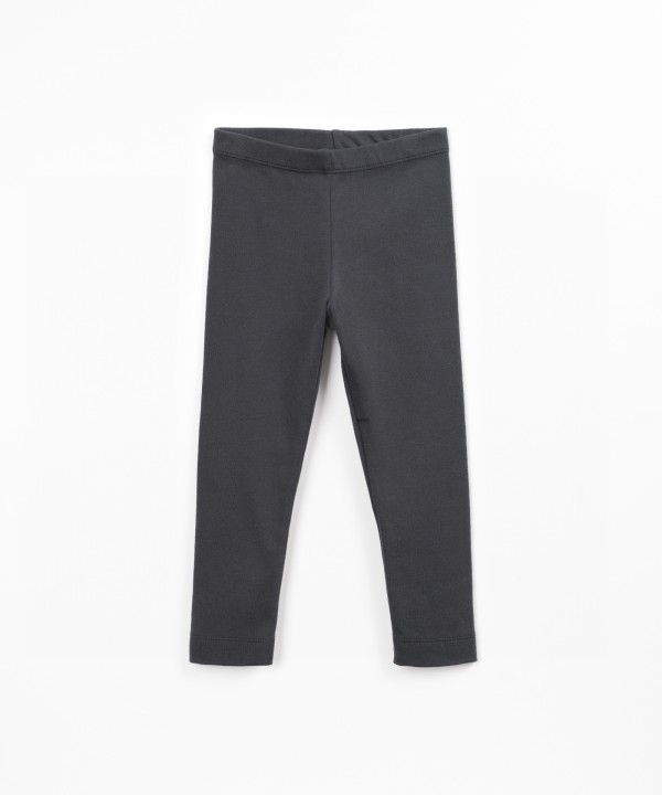 Plain knit leggings